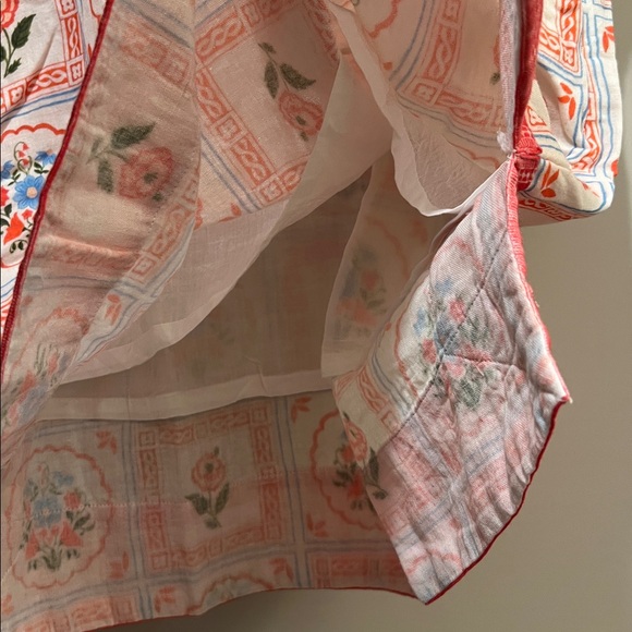 Victoria Dunn White and Coral Patterned Short-Sleeve dress - Picture 4 of 4